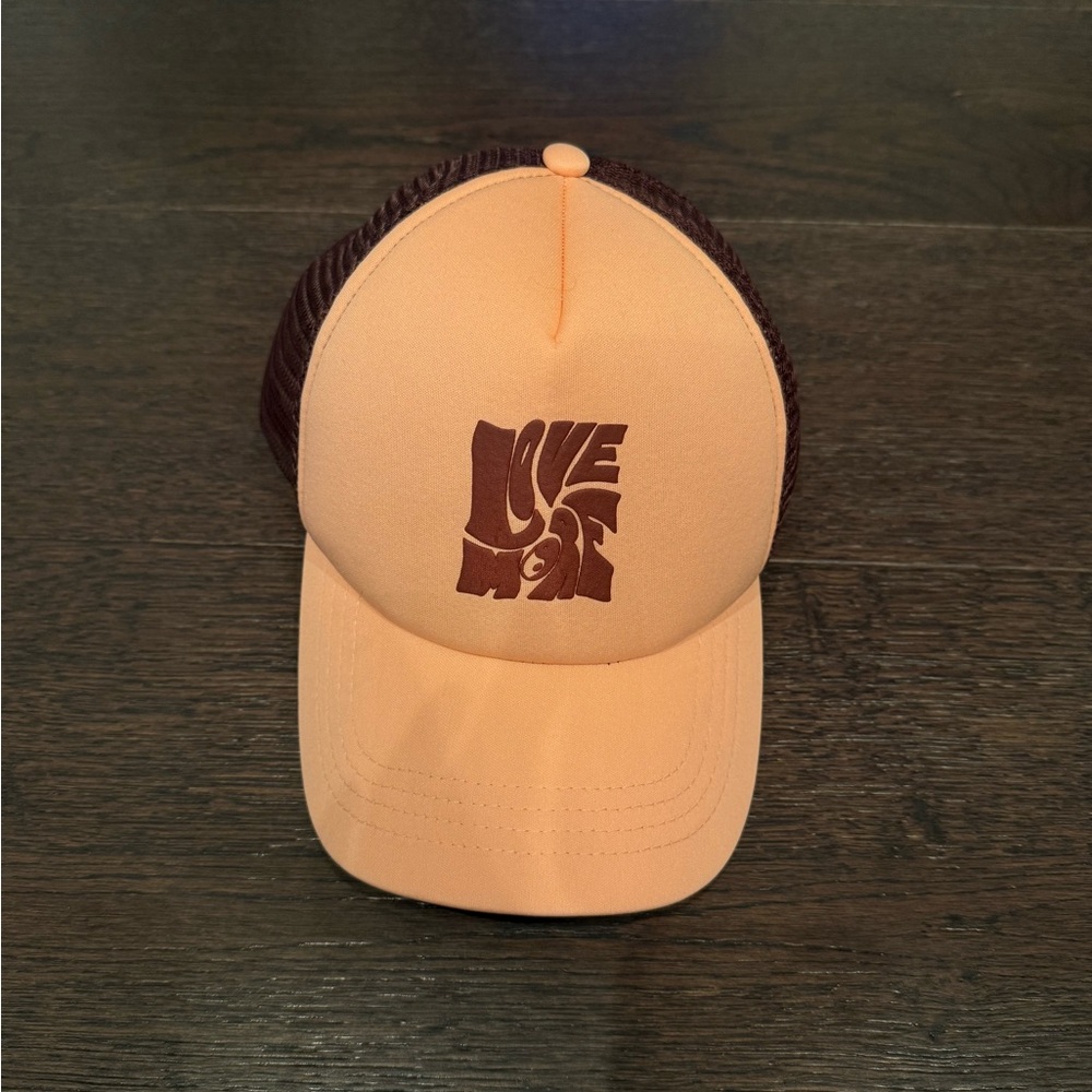 Cotton On Peach and Brown Trucker Hat